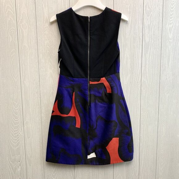 Diane Von Furstenberg Blue and Pink Mini Dress - Picture 7 of 7